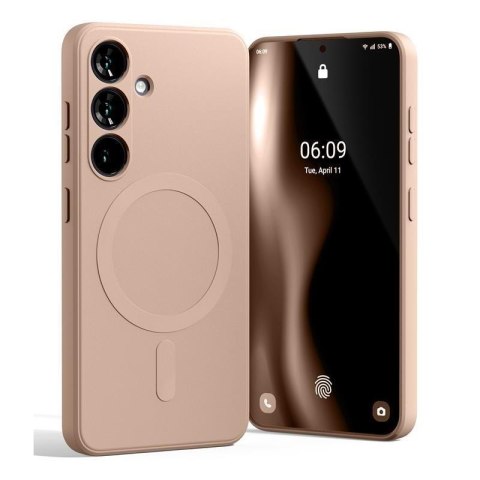 Mercury Semi-Silicon Magsafe Samsung S24 FE, PINK SAND / PUDROWY RÓŻ