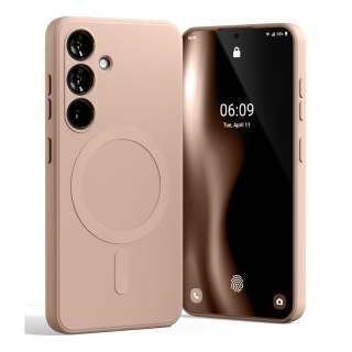 Mercury Semi-Silicon Magsafe Samsung S25 PINK SAND / PUDROWY RÓŻ