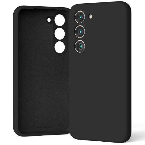 Mercury Silicone Case Samsung S24 FE BLACK / CZARNY