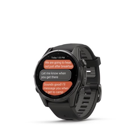 Zegarek sportowy Garmin Fenix 8 AMOLED 43mm Sapphire Czarny