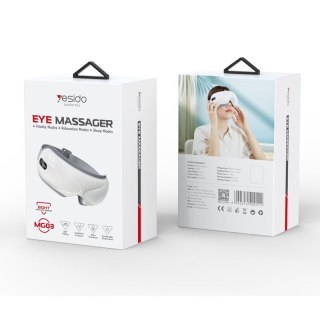 Yesido Funkcjonalny Masażer Oczu MG03 1200mAh, WHITE / BIAŁY