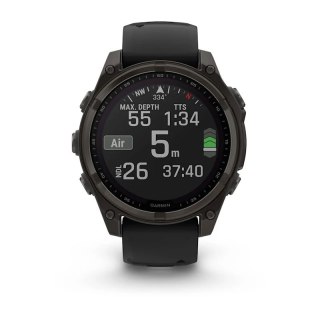 Zegarek sportowy Garmin Fenix 8 Solar Sapphire Titanium Carbon Grey 47mm Tytanowy