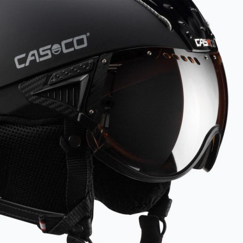 Kask narciarski CASCO SP-2 Carbonic Visor Black M 55-57