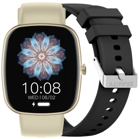SMARTWATCH UNISEX GRAVITY GT18-7 - ROZMOWY BLUETOOTH, DODATKOWY PASEK (sg036g)