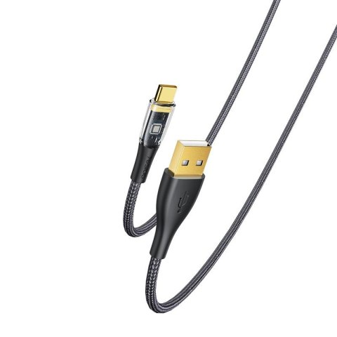 Yesido Kabel CA104 18W USB-Type-C 1.2m PVC 2A, BLACK / CZARNY