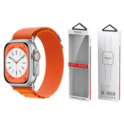 Yesido WB24 Pasek Sportowy Apple Watch Loop 38/40/41 ORANGE/POMARAŃCZOWY