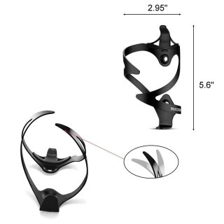 Uchwyt aluminiowy Rockbros 2017-11ABK na bidon rowerowy - czarny