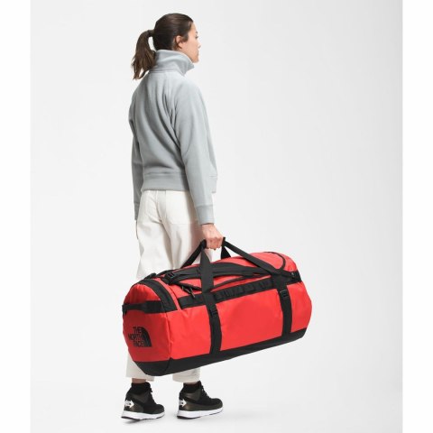 The North Face Base Camp Duffel L sportowa torba 95 l Poliester Czarny, Czerwony