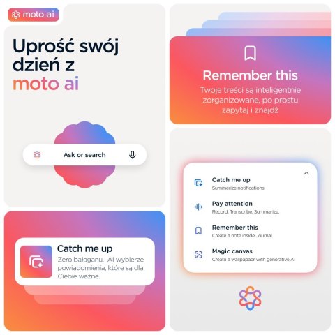 Smartfon Motorola Edge 60 Fusion 8/256 GB Android 15 Slipstream Szary