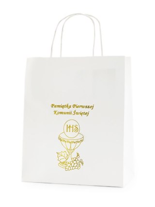 Torebka prezentowa - Pamiątka Pierwszej Komunii - papierowa