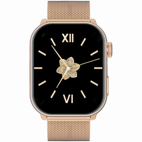 Smartwatch Damski GRAVITY GT28-5 Pasek + Bransoleta Różowe złoto Czarny