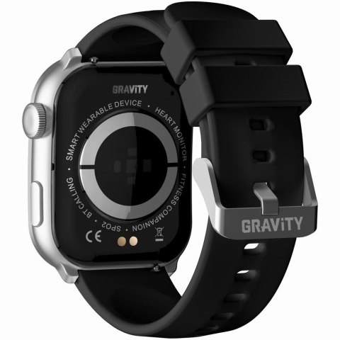 Smartwatch Damski GRAVITY GT28-9 Pasek + Bransoleta Czarno Srebrny