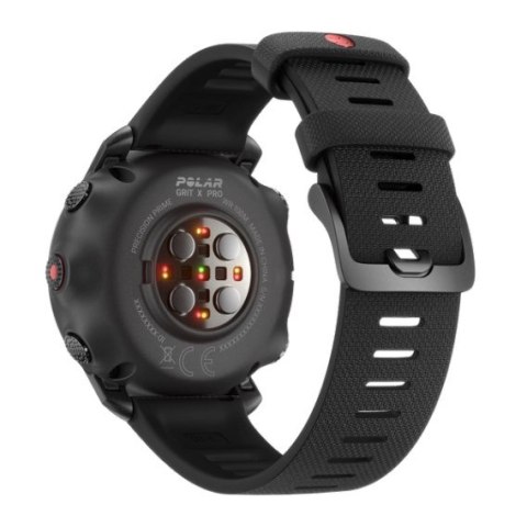 Polar Grit X Pro - Titanium - Zegarek sportowy z paskiem - perforowana skóra - szary - Rozmiar paska: M/L - Wyświetlacz 3 cm (1.