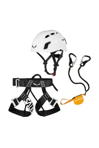 Zestaw via ferrata kit core/evo/toxo 3.0-black-yellow SALEWA