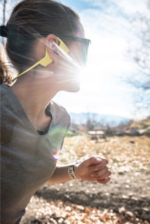 Słuchawki bezprzewodowe kostne Suunto Sonic Lime Żółte