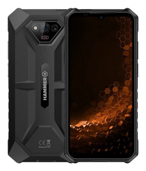 Smartfon HAMMER Iron V (Black) DS 6.5" IPS 1600x720/1.6GHz/64GB/6GB RAM/Android 13/microSD/WiFi,BT,4G LTE