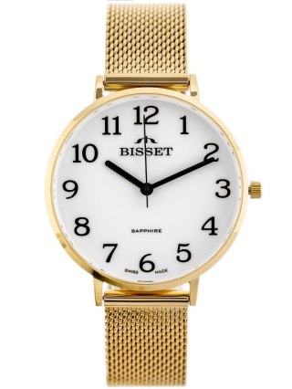 ZEGAREK DAMSKI BISSET BSBF32 (zb581e) - SZAFIROWE SZKŁO