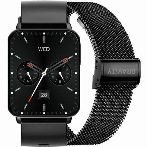 SMARTWATCH UNISEX GRAVITY GT17-7 - AMOLED, DODATKOWY PASEK (sg038g)