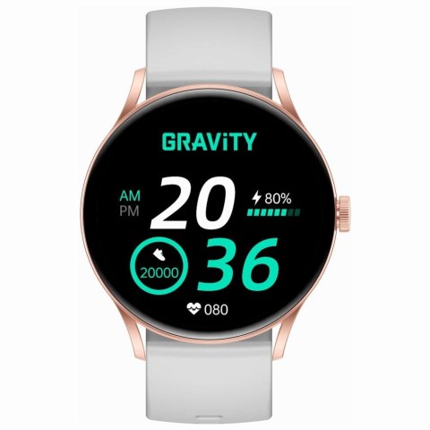 Smartwatch Gravity Szaro Różowy GT2-3 PRO