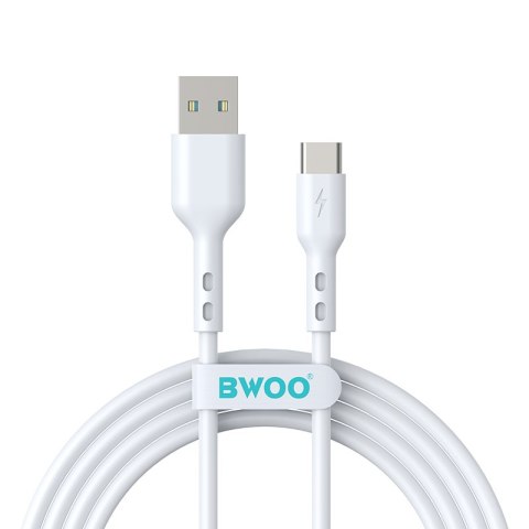 BWOO kabel USB - USB-C 2m 3A biały