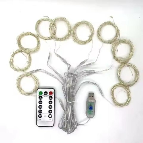 Kurtyna Ledowa (200 lampek LED) 3m x 2m MULTICOLOR / WIELOKOLOROWY