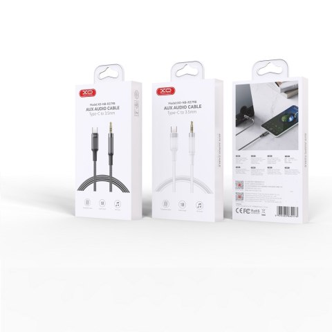 XO kabel audio NB-R279B USB-C-jack 3,5mm 1m czarny