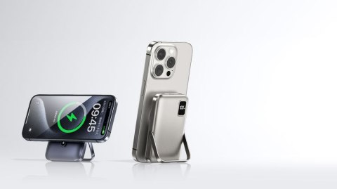 POWERBANK REMAX 3w1 10000mAh 15W RPP-695 WITH FOLDABLE STAND GREY