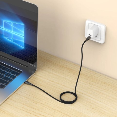 TECH-PROTECT KABEL ULTRABOOST 100W 5A DNA MAGTWIST USB-C/USB-C 1M BLACK