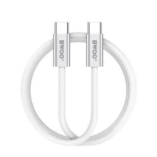 BWOO kabel pleciony 240W USB-C/USB-C BO-X317C-C 1m biały