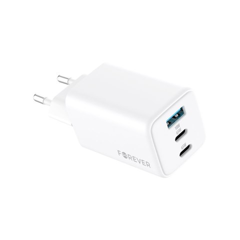 Forever ładowarka sieciowa GAN PD TC-08-65AC 65W 2x USB-C USB biały