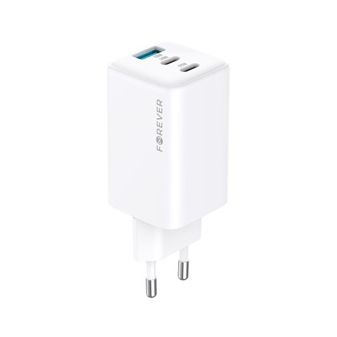 Forever ładowarka sieciowa GAN PD TC-08-65AC 65W 2x USB-C USB biały