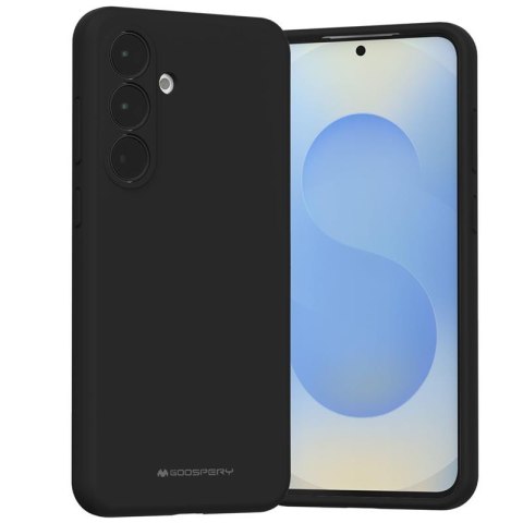 Mercury Silicone Case Samsung S25 FE BLACK / CZARNY