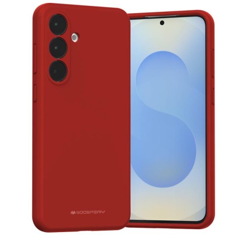 Mercury Silicone Case Samsung S25 FE RED / CZERWONY