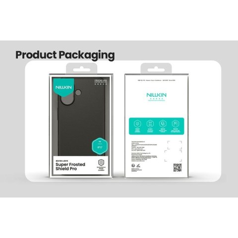 NILLKIN super frosted shield PRO IPHONE 17 BLACK / CZARNY