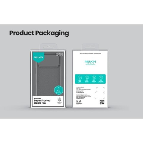 NILLKIN super frosted shield PRO IPHONE 17 PRO MAX, PRZEŹROCZYSTY CZARNY