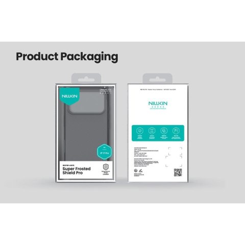 NILLKIN super frosted shield PRO IPHONE 17 PRO TRANSPARENT BLACK / PRZEŹROCZYSTY CZARNY
