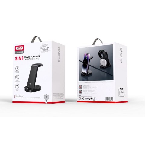 XO ładowarka INDUKCYJNA WX035 15W 3w1 biała ze złączem lightning