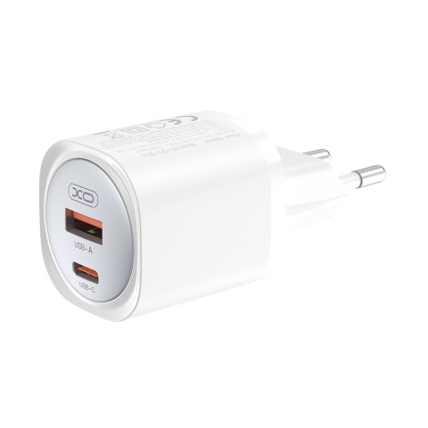 XO ładowarka sieciowa CE21 PD 30W 1xUSB-C 1xUSB BIAŁA