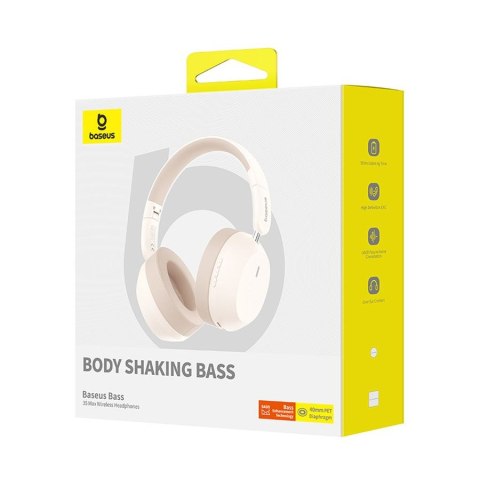 S LUCHAWKI BASEUS BASS 35 MAX WIRELESS HEAPHONES WHITE