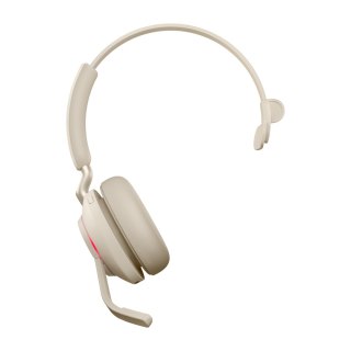Słuchawki nauszne bezprzewodowe Jabra Evolve2 65 MS Mono Link380a, beige
