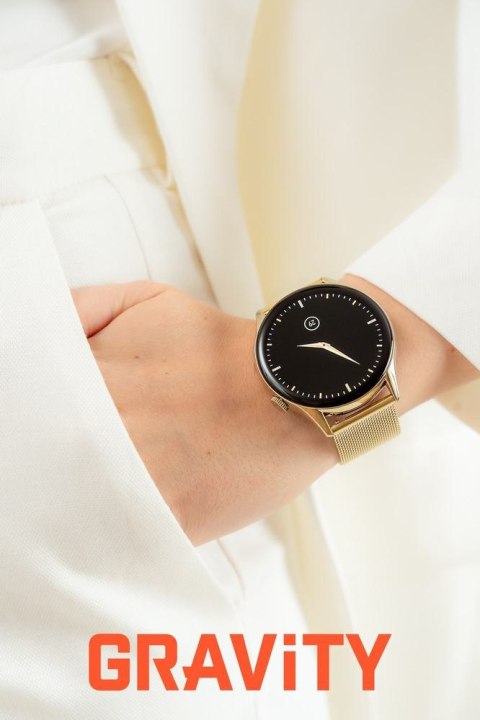 SMARTWATCH DAMSKI GRAVITY GT11-4 - AMOLED, DODATKOWY PASEK (sg044d)