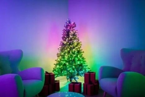 Twinkly Pre-lit Tree -1.50m Choinka, 270 RGB LED, zielony przewód, typ wtyczki C