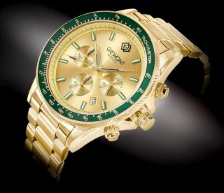 Zegarek Męski Giewont Chronograph Sapphire Złoto Zielony GW3520-B6
