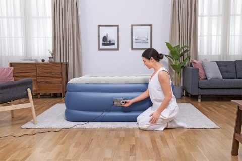 Dmuchany materac Podwójny Bestway 67614 / 23 Niebieski Biały Unisex