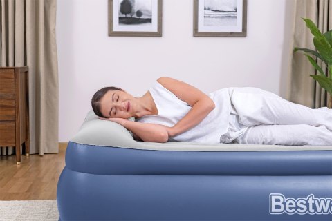 Dmuchany materac Podwójny Bestway 67614 / 23 Niebieski Biały Unisex