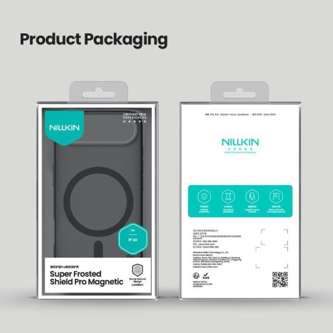 NILLKIN super frosted shield PRO MAGNETIC IPHONE 17 AIR, PRZEŹROCZYSTY CZARNY