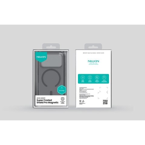 NILLKIN super frosted shield PRO MAGNETIC IPHONE 17 PRO, PRZEŹROCZYSTY CZARNY