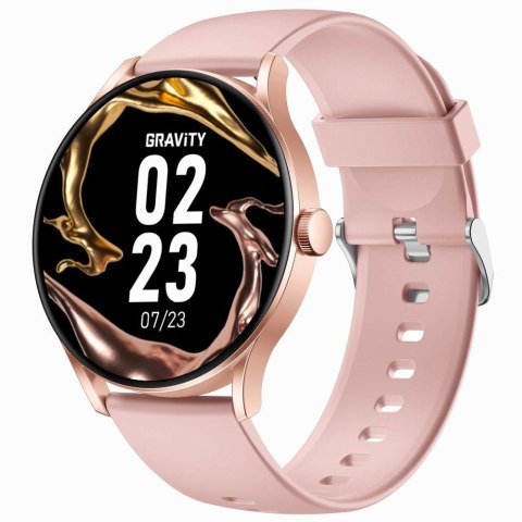 SMARTWATCH UNISEX GRAVITY GT2-1 PRO - AMOLED, WŁASNE TARCZE (sg040a)