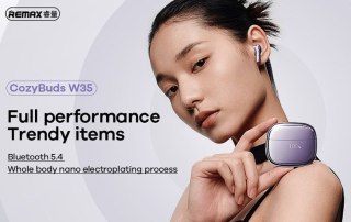 Słuchawki Bluetooth REMAX TWS W35 BLACK Bluetooth 5.4