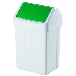 Kosz pojemnik na śmieci do segregacji odpadów - zielony 25L MEVA